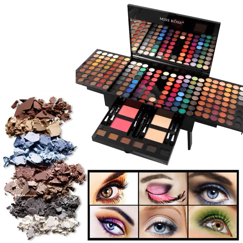 

Miss Rose Professional Makeup Set Eyeshadow Palette Blush Powder Makeup Kit Full Professional Matte Shimmer Make Up For Women