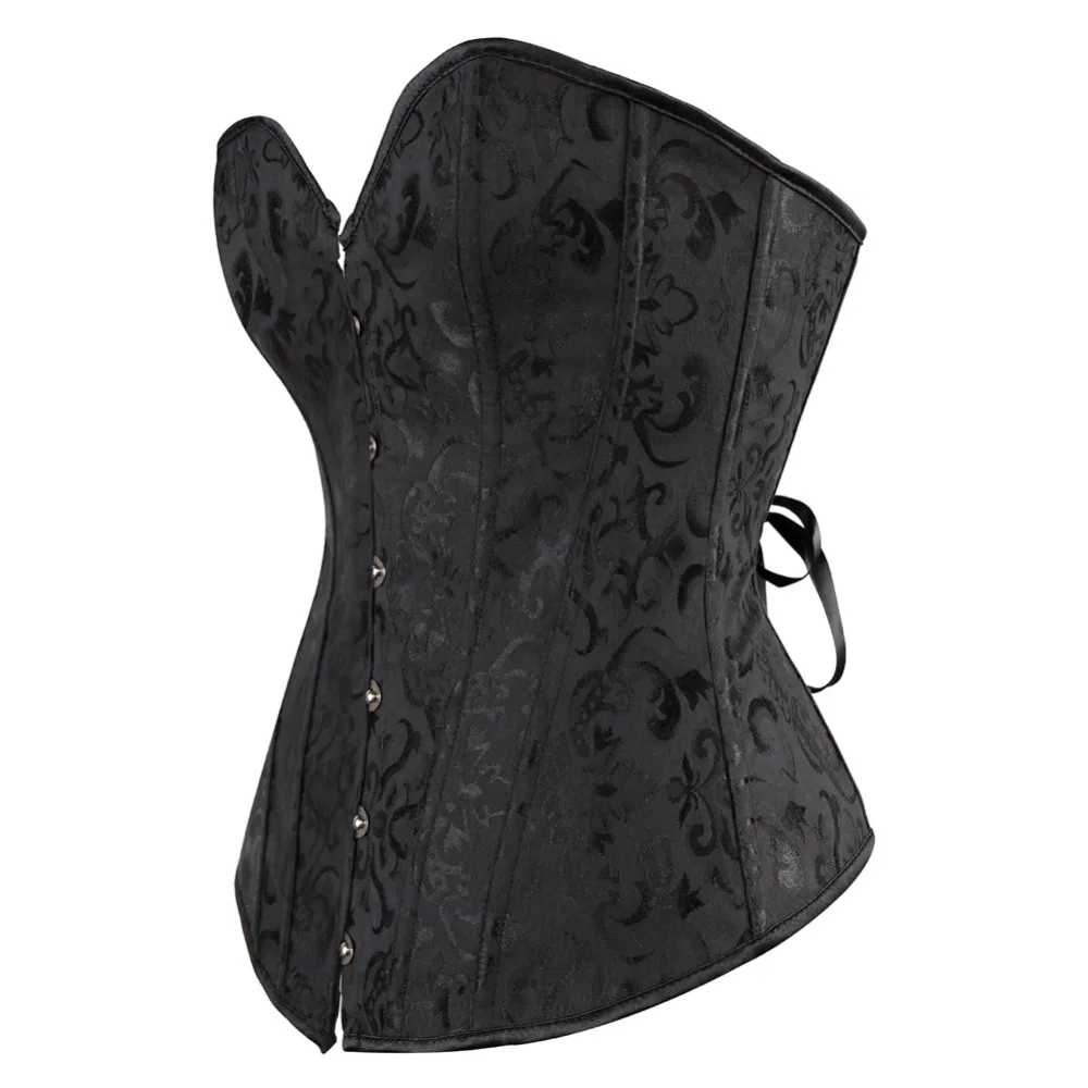 Women's Overbust Satin Corset Top Vintage Plus Size