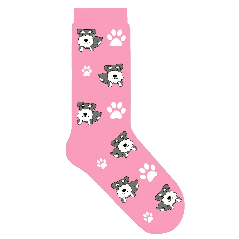 Шнауцер собака носки для человека унисекс милые лапы Шнауцер щенок тема подарок для женщин 50 пара/лот