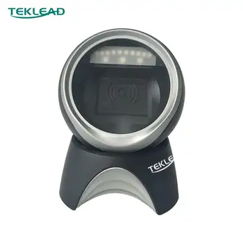 

TEKLEAD 2D Automatic Barcode Scanner Omnidirectional Hands-Free USB Barcode Reader for Mobile Payment for Store, Supermarket
