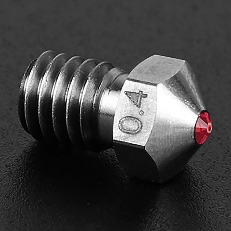 1 шт. E3D титановая сталь Рубин V6 сопло 0,4 мм для Petg Abs Pei Peek