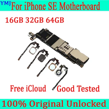 

16GB with Touch ID for iphone SE Motherboard,Original unlocked for iphone 5SE SE Mainboard with OS System,Black White Gold Pink