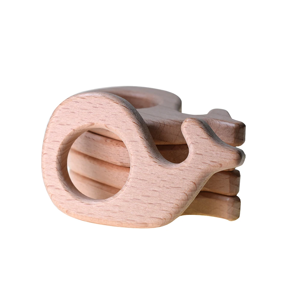 Beech Wooden Whale Teether- (4)