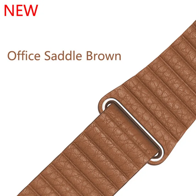 Saddle Brown Кожаный ремешок для apple watch 44 мм 40 мм iwatch 42 мм 38 мм браслет для часов из натуральной кожи apple watch 5 4 3 2 1 - Цвет ремешка: Saddle Brown
