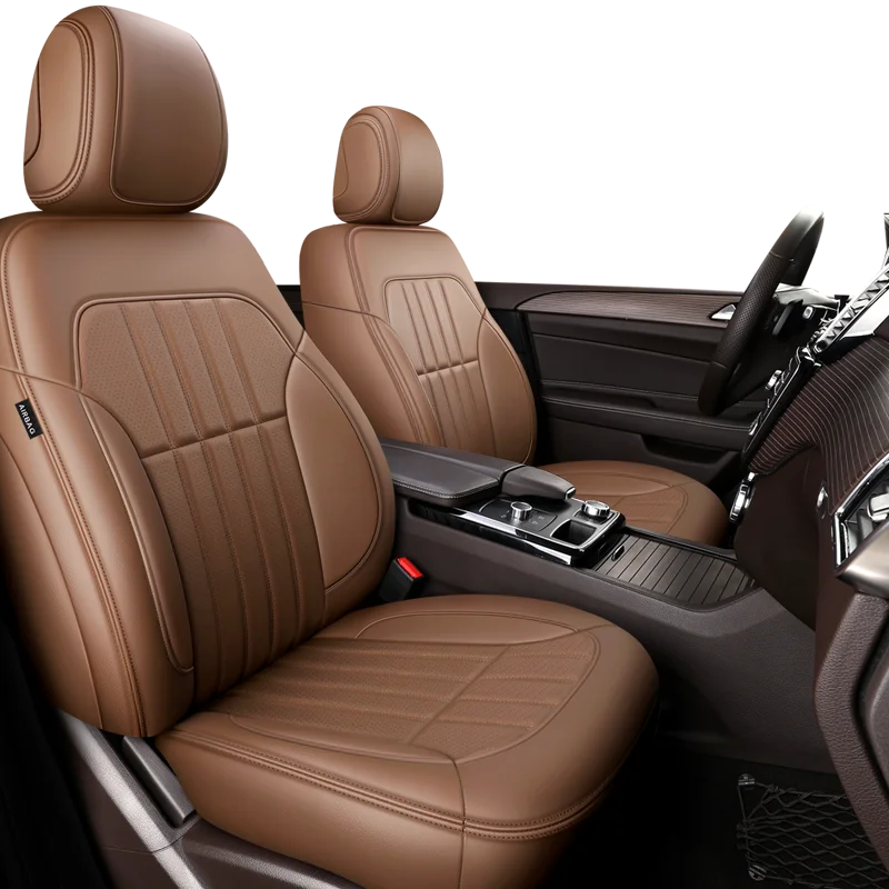 Custom Fit Car Accessories Seat Cover For 5 Seats Full Set Top Quality Leather Specific For Mercedes Benz w204 w205 w211 w203