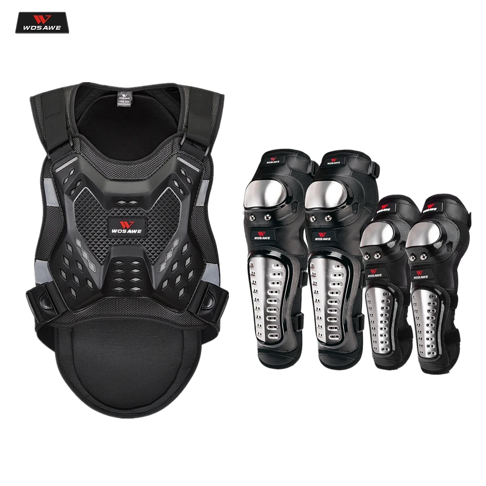 Набор наколенников WOSAWE для езды на мотоцикле прочные наколенники спорта