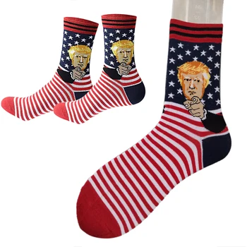 

3pairs Cartoon Printed Running Comfortable Cycling Hiking Climbing Breathable Autumn Winter Outdoor Activities Men Socks Daily