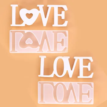 

Crystal Glue Mould Love Love One Silica Gel Mould Ornaments Goods Of Furniture For Display Rather Than For Use Manual Ornaments