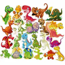 Autocollants dessin animé dinosaure, 50 pièces, étiquette étanche en PVC, Skateboard, bagage, guitare, voiture, moto, mignon, jouets pour enfants, 2022 