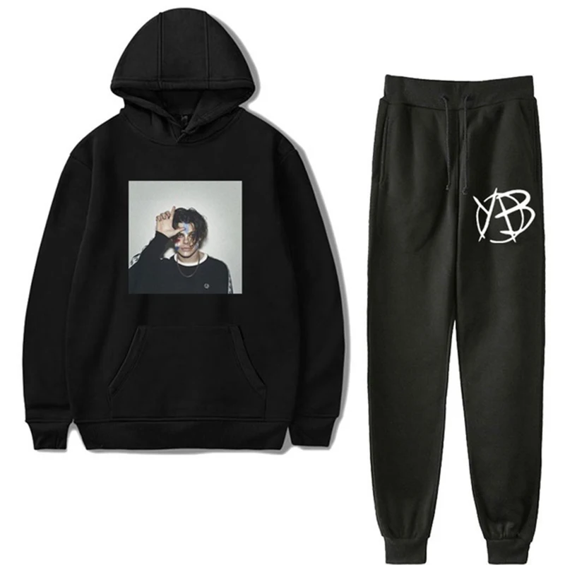 

2 Piece Set Yungblud Hoodies Trousers 2pc Set Unisex Fashion Casual Hoodie Outfit Two Piece Set Mens Joggers Set Chandal Hombre
