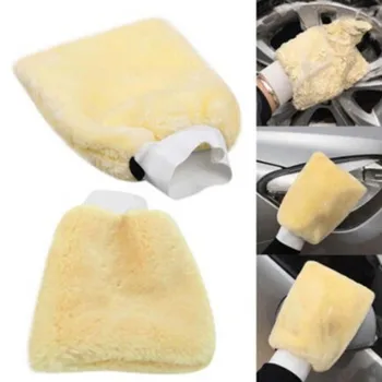 

Portable Lambswool Plush Mitt Car Wash Glove Mitten Washing Cleaning Brush Tools Auto Detailing Brushes SpongePlush