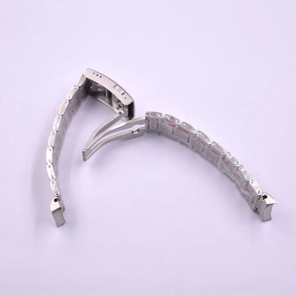 Высококачественный ремешок для часов 20 мм из нержавеющей стали Складная Пряжка