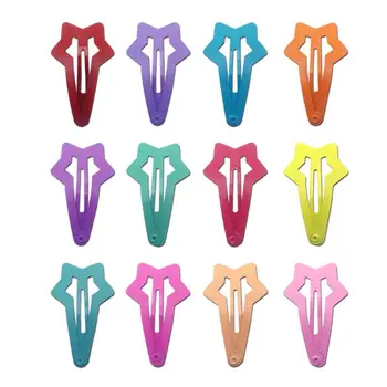 

12Pcs/lot Candy Color Star BB Clips Girls' Hairpin Kids Hair Clips Children BB Clips Hair Accessories