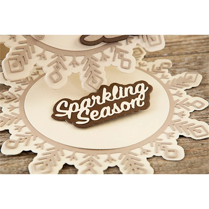 

Sparking Season With Festive Love Metal Cutting Dies for DIY Scrapbooking Embossing Paper Cards Making Crafts 2019 New Dies