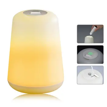 

Creative Table Light Flashlight 2 Modes Soft Light Eye Caring Bedside Lamp Home