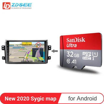 

32GB GPS Sygic map for Suzuki SX4 car radio android Navigation Maps free update micro SD card Europe spain middle east