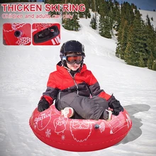 

Winter Inflatable Skiing Circle Wear-Resistant PVC Children Adults Snow Sled Ring Inflatable Ski Ring for Skiing Outdoor Sports