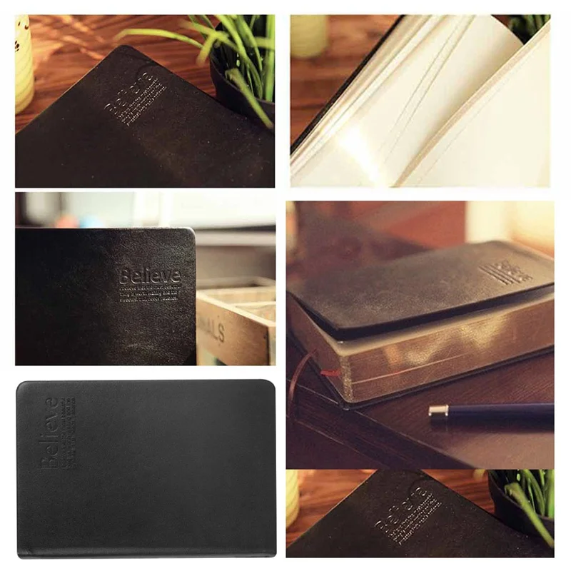 Vintage Thick Paper Notebook Notepad Leather Bible Notebook Leather Face Phnom Penh School Office Stationery