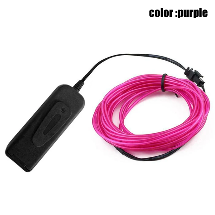 EL Wire неоновый RGB Цветной СВЕТОДИОДНЫЙ Набор фигурок для одежды SLC88