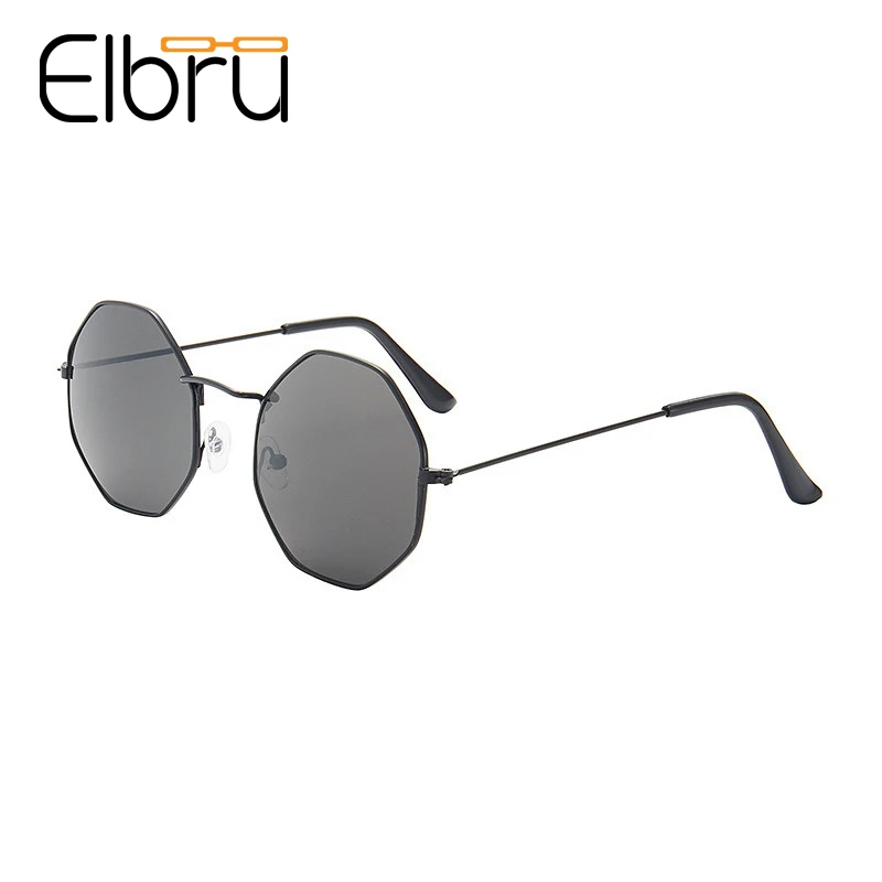 

Elbru Irregular Polygon Sunglasses Colorful Lens Metal Frame Sun Glasses Shade Miroor For Women UV400 Glasses