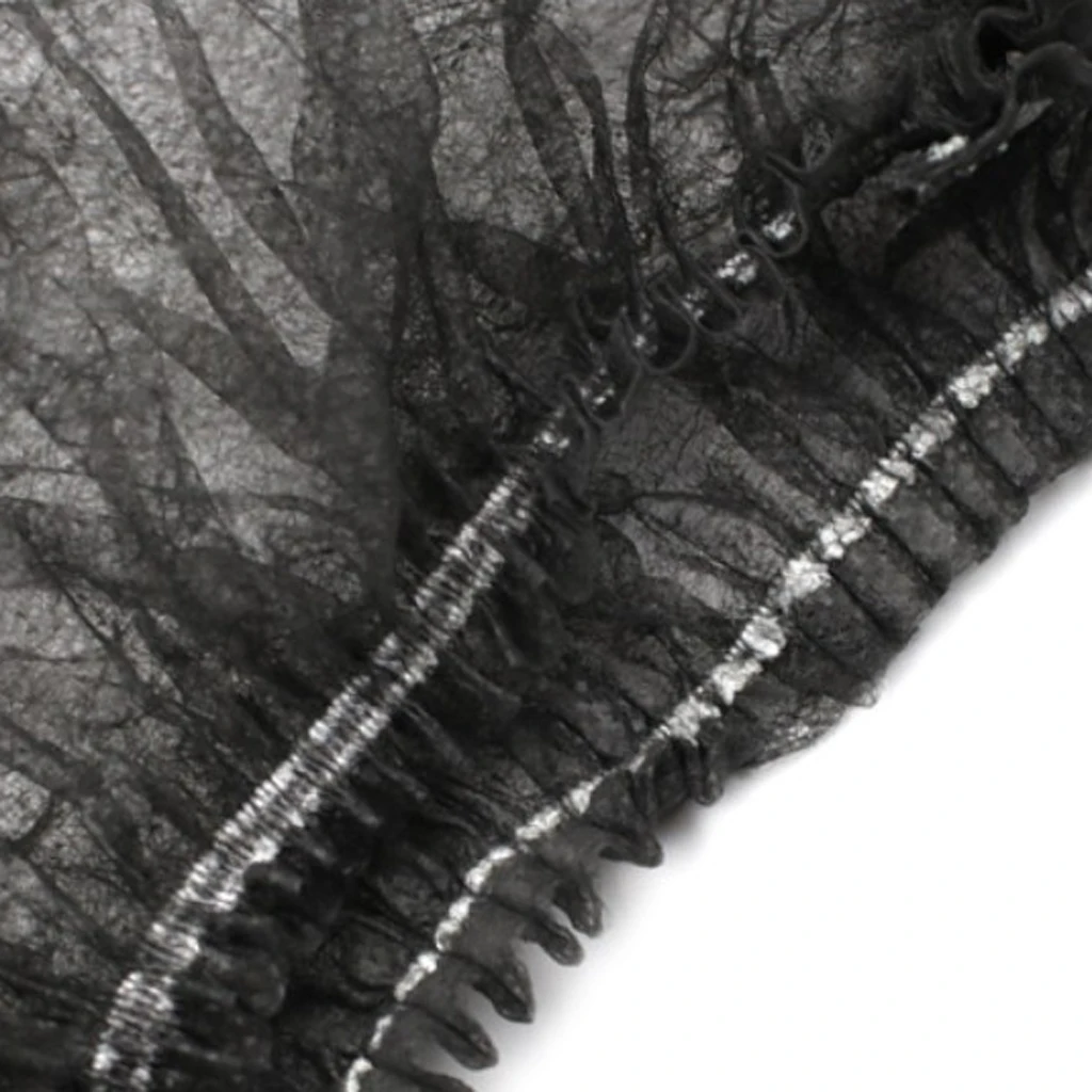 100x Disposable Mob Cap Non Woven Anti Dust Hat Head Cover Food Catering Kitchen Disposable Hair Net Cap