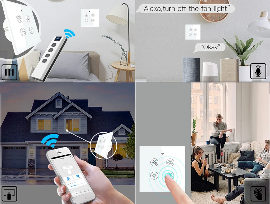 interruptores e acessórios para interruptores