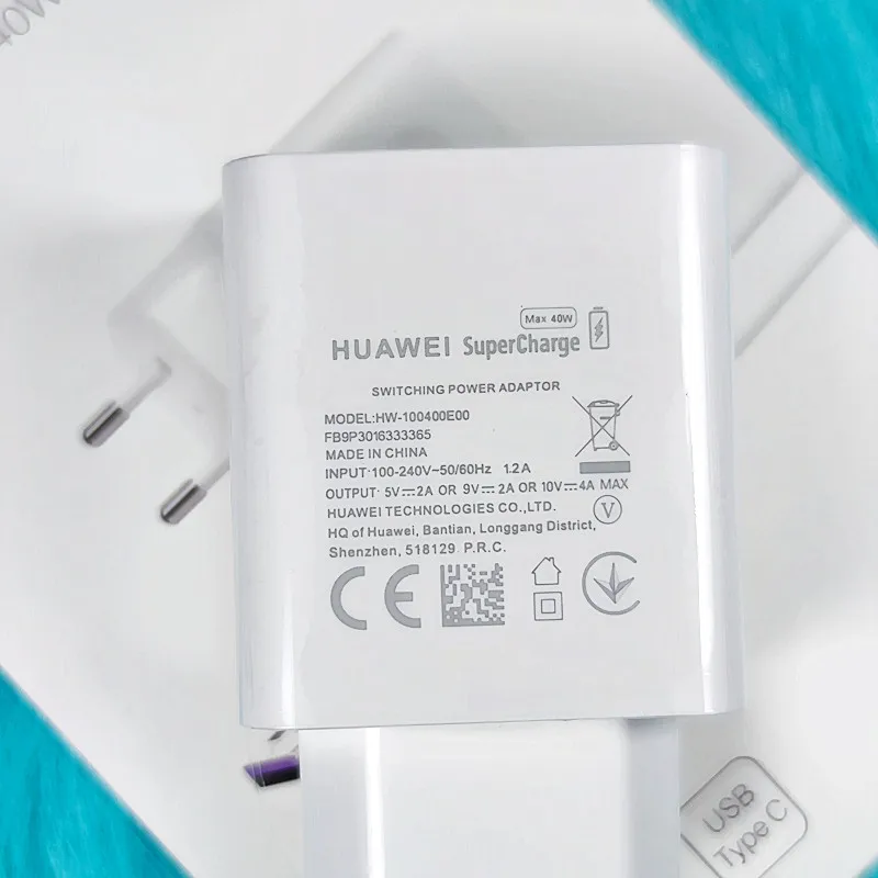Original Huawei charger 40W 22.5W Supercharge 5A Type C cable For P30 Pro Mate 30 20 10 20 Pro P20 Pro P10 Honor 10X 20 magic 10 powerbank quick charge 3.0