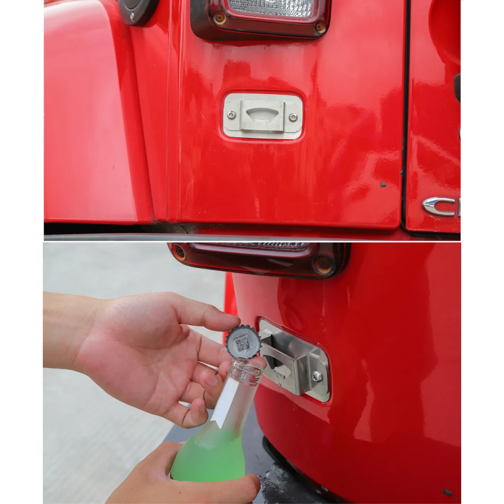 Открывалка для бутылок номерного знака подходит для Jeep Wrangler JK 2007
