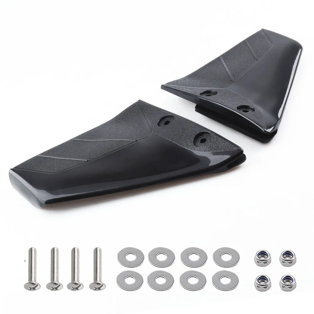 Small Hydrofoil Boat Motor Stabiliser Enigne Components 1 Pair for 4-50HP Outboard with Bolt Nut ABS Black Boat Parts