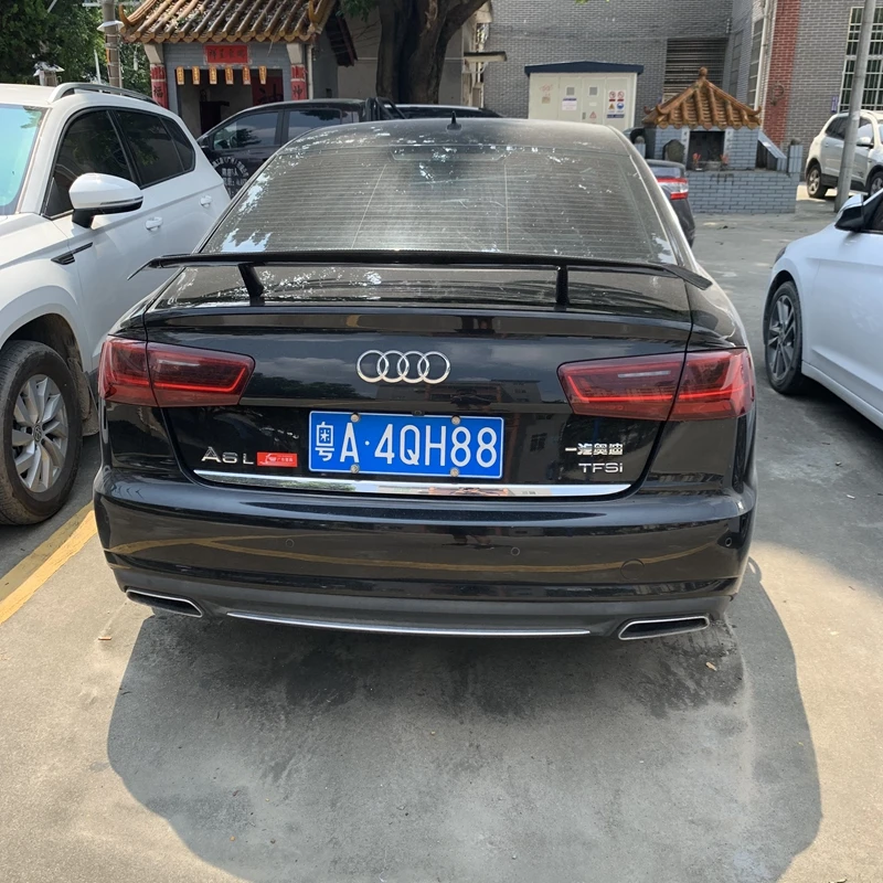 Углеродное волокно/FRP материал GT Спойлер 1 шт. для Audi A6 S6 спойлер