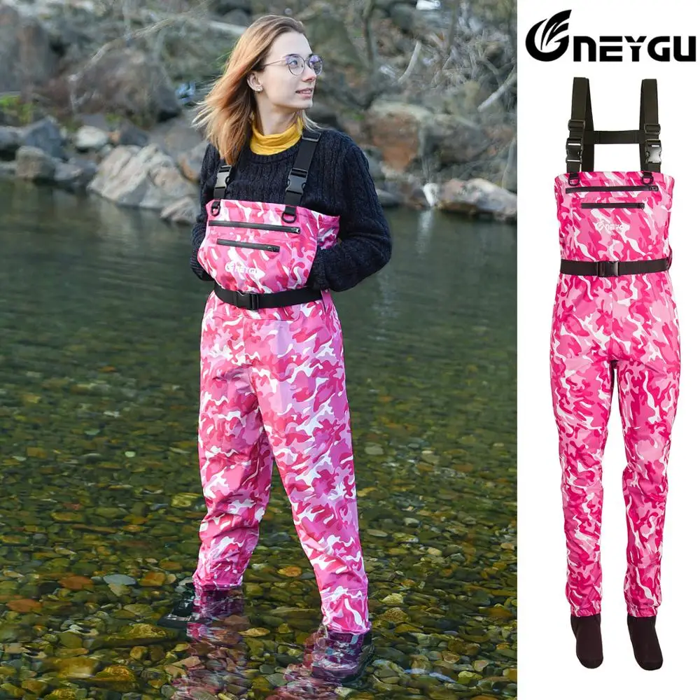 Peito de Pesca Wader para Pesca Caça e Jardinagem Neygu Wader Feminino Impermeável Respirável & Mod. 1229232