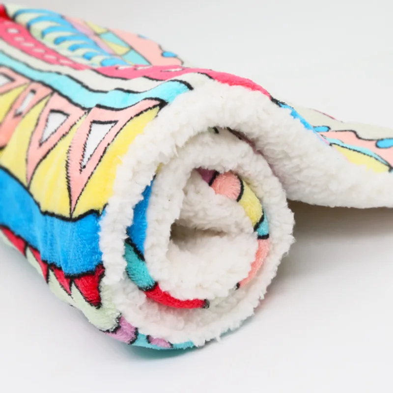 Одеяло для домашних животных мягкая подстилка из кораллового флиса собаки на