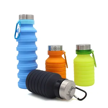 

Screw Thread 550ml Fold Kettle Water Bottle Telescopic Water Cup Folding Water Bottle Outdoor Sports Large-capacity Container