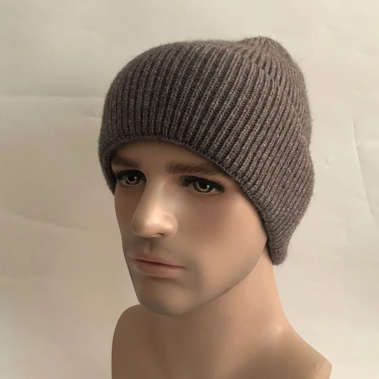 

Casual New Winter Hat Solid Wool Warm Beanies Hats For Women Spring Hip-hop Caps Knitted hat Skullies Beanies Hats For Men Women