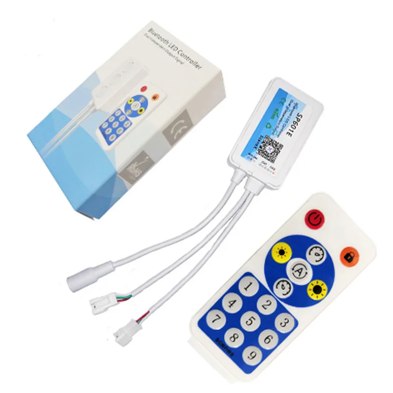 Sp601E Музыка Пульт дистанционного управления Rf микрофон двойной сигнала для Ws2812b