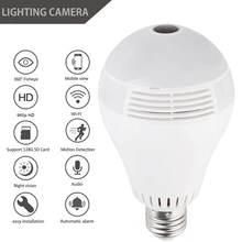 360 градусов светодиодный свет 1080P wifi ip-камера безопасности Детский видео монитор Мини Беспроводная лампа камера лампа HD сетевой пульт дистанционного управления