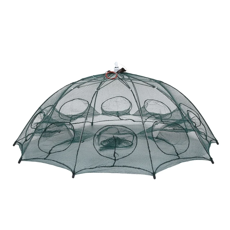 Portable Foldable Automatic Fishing Net Landing Net Trap Cast Dip Cage Fish Shrimp Trap Fish Net Minnow Crayfish Crab Baits Cast