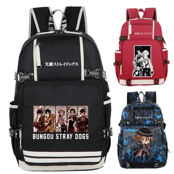 

Anime Bungo Stray Dogs Backpack Pikachu Boys Girls Teenagers schoolbag men women shoulder travel bag Laptop Bag Cosplay Backpack