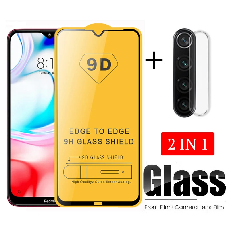 

2-In-1 protective glass on the for xiaomi redmi note 8t camera lens screen protector tempered glass redmi note 8t 8T 8 t t8 film
