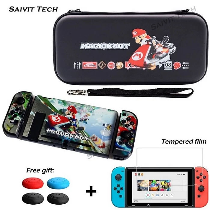 B Чехол для nintendo Switch, аксессуары для nintendo switch, защитная стеклянная пленка Nitendo, жесткий чехол для nintendo Switch - Цвет: B
