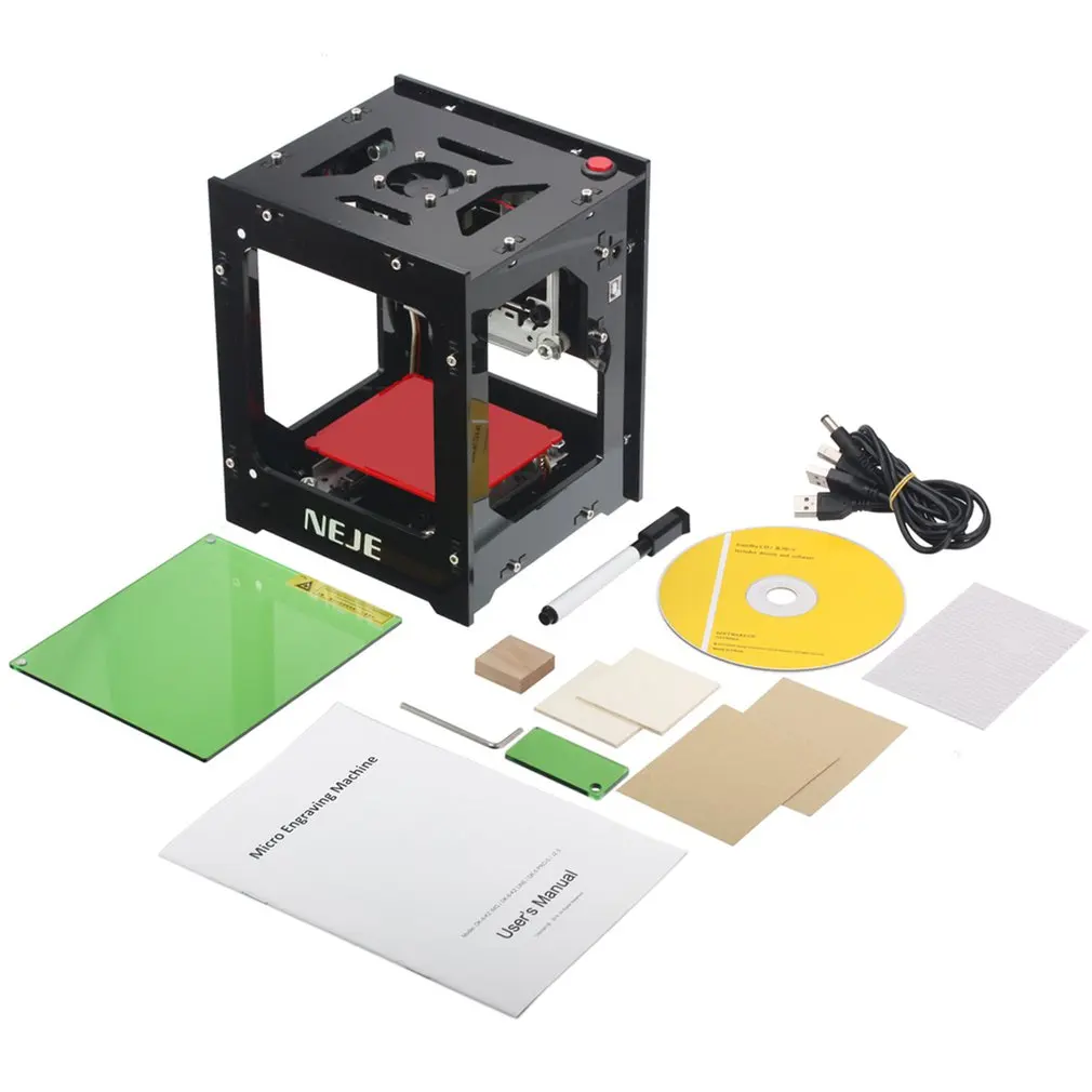 

NEJE DK-8-KZ 1000mW Micro Laser Engraver Engraving Marking Machine Router Cutter Printer for Wood / Rubber / Leather