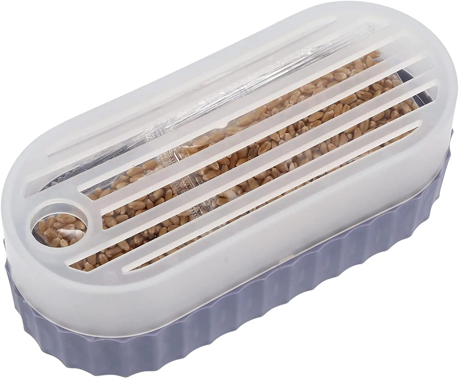 Germination Tray With Cover Cat Grass Germination Tray Nursery Tray Hydroponic Wheat Grass Seedling Planting Green Plant Potted
