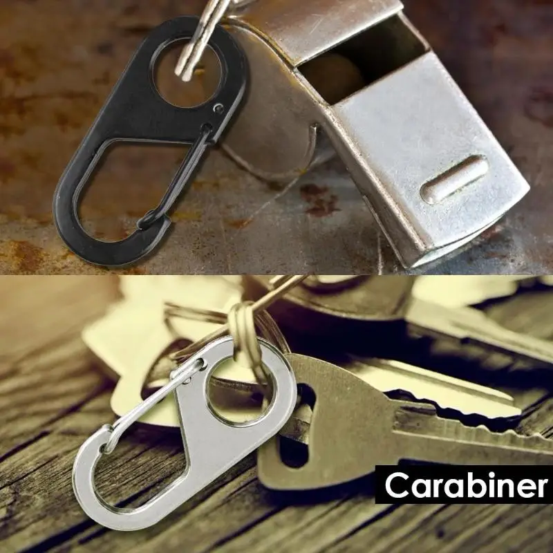 Carabiner 8 Shape Carabiner Key Chain Ring Outdoor Climb Hanger Buckle Snap Hook Clip Outdoor Tool 3