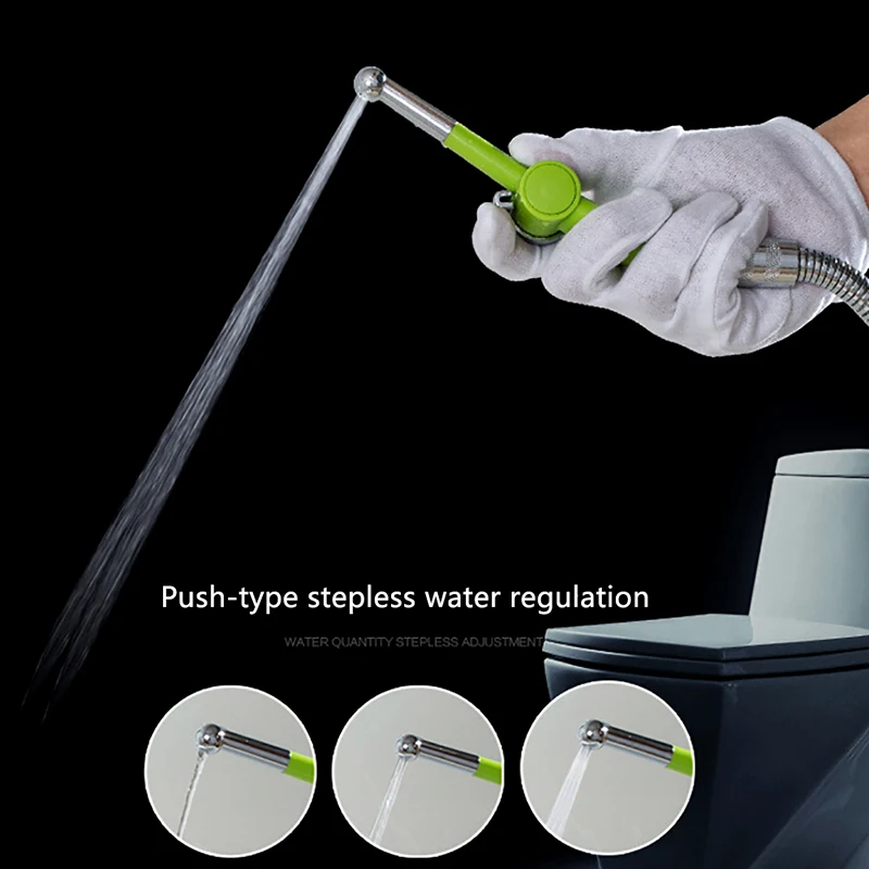 Hand Held Shower Clean Woman Washer Spray Head Flushing Toilet Implement Shower Head Bidet Advanced Bidet Attachment Set 2Color