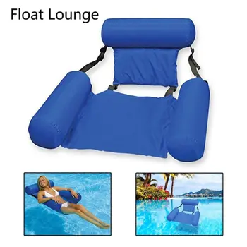 

Water Hammock In Air Mattress Swimming Pool Beach Lounger Floating Sleeping Cushion Foldable Inflatable Air Mattress Bed Chair