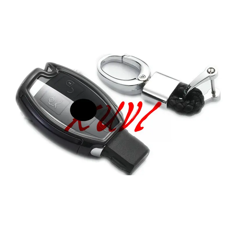 ТПУ чехол для ключей автомобиля для Mercedes Benz W203 W210 W211 W124 W202 W204 W212 W176 AMG аксессуары брелок - Название цвета: black-key chain