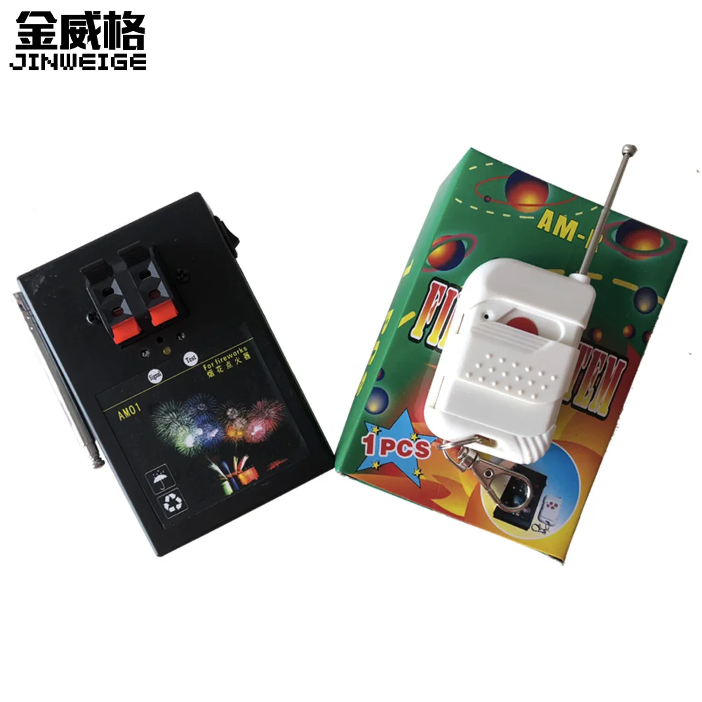 

Free Shipping AM01R Wireless Remote Control 1 Receiver With 2 Groups Pyro Machine Fireworks Firing System For Wedding Dj Party