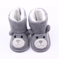 Baby Winter Boots Infant Toddler Super Keep Warm Snowfield Booties Boot Newborn Cute Cartoon Bear Shoes Girls Boys First Walkers