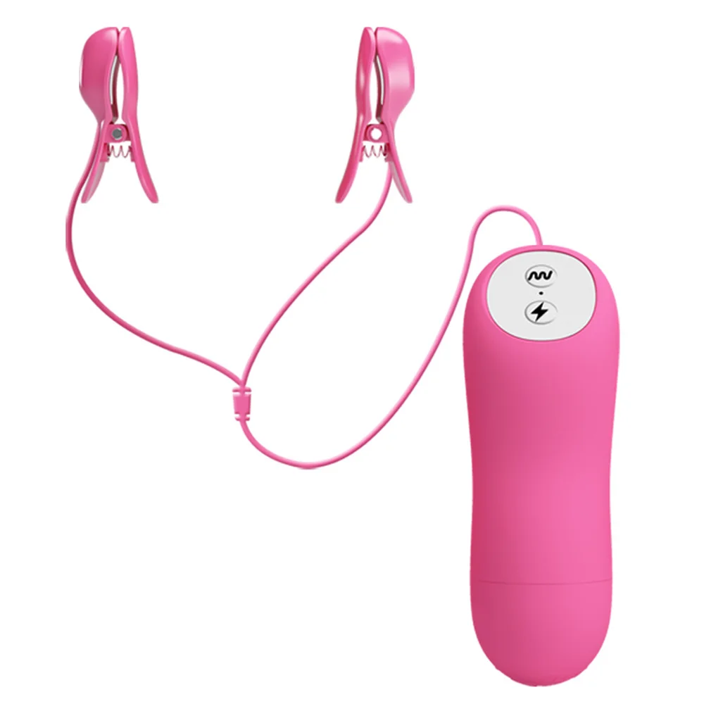 Вибратор YEMA с электрическим током зажимы для сосков вибрирующий стимулятор