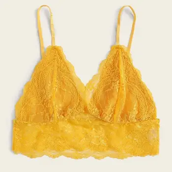 

Plus Size Lace Bras Lace Wireless Bralette for Women Bras Lingerie Fitness Underwear Sexy Bralette Backless Bras #15